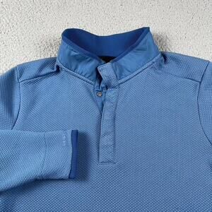 Under Armour Coldgear 1/4 Snap Golf Causal Pullover Sweater Men's M Blue